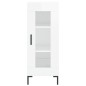 vidaXL Aparador alto madera contrachapada blanco brillo 34,5x34x180 cm vidaXL Aparador alto madera contrachapada blanco brillo 34,5x34x180 cm