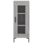 vidaXL Aparador alto madera contrachapada gris Sonoma 34,5x34x180 cm