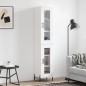 vidaXL Aparador alto madera contrachapada blanco 34,5x34x180 cm vidaXL Aparador alto madera contrachapada blanco 34,5x34x180 cm