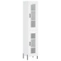 vidaXL Aparador alto madera contrachapada blanco 34,5x34x180 cm vidaXL Aparador alto madera contrachapada blanco 34,5x34x180 cm