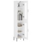 vidaXL Aparador alto madera contrachapada blanco 34,5x34x180 cm vidaXL Aparador alto madera contrachapada blanco 34,5x34x180 cm