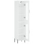 vidaXL Aparador alto madera contrachapada blanco 34,5x34x180 cm vidaXL Aparador alto madera contrachapada blanco 34,5x34x180 cm
