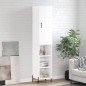 vidaXL Aparador alto madera contrachapada blanco brillo 34,5x34x180 cm vidaXL Aparador alto madera contrachapada blanco brillo 34,5x34x180 cm