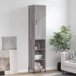 vidaXL Aparador alto madera contrachapada gris Sonoma 34,5x34x180 cm vidaXL Aparador alto madera contrachapada gris Sonoma 34,5x34x180 cm