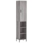 vidaXL Aparador alto madera contrachapada gris Sonoma 34,5x34x180 cm vidaXL Aparador alto madera contrachapada gris Sonoma 34,5x34x180 cm