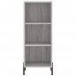 vidaXL Aparador alto madera contrachapada gris Sonoma 34,5x34x180 cm vidaXL Aparador alto madera contrachapada gris Sonoma 34,5x34x180 cm