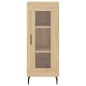 vidaXL Aparador de madera contrachapada roble Sonoma 34,5x34x180 cm
