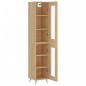 vidaXL Aparador de madera contrachapada roble Sonoma 34,5x34x180 cm vidaXL Aparador de madera contrachapada roble Sonoma 34,5x34x180 cm