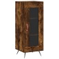 vidaXL Aparador de madera contrachapada roble ahumado 34,5x34x180 cm vidaXL Aparador de madera contrachapada roble ahumado 34,5x34x180 cm