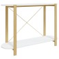 vidaXL Mesa consola de madera contrachapada blanco 110x38x75 cm vidaXL Mesa consola de madera contrachapada blanco 110x38x75 cm
