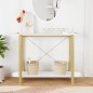 vidaXL Mesa consola de madera contrachapada blanco 110x38x75 cm vidaXL Mesa consola de madera contrachapada blanco 110x38x75 cm