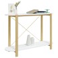 vidaXL Mesa consola de madera contrachapada blanco 110x38x75 cm vidaXL Mesa consola de madera contrachapada blanco 110x38x75 cm