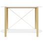 vidaXL Mesa consola de madera contrachapada blanco 110x38x75 cm vidaXL Mesa consola de madera contrachapada blanco 110x38x75 cm