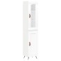 vidaXL Aparador alto madera contrachapada blanco 34,5x34x180 cm vidaXL Aparador alto madera contrachapada blanco 34,5x34x180 cm