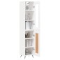 vidaXL Aparador alto madera contrachapada blanco 34,5x34x180 cm vidaXL Aparador alto madera contrachapada blanco 34,5x34x180 cm