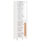 vidaXL Aparador alto madera contrachapada blanco 34,5x34x180 cm vidaXL Aparador alto madera contrachapada blanco 34,5x34x180 cm
