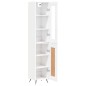vidaXL Aparador alto madera contrachapada blanco brillo 34,5x34x180 cm vidaXL Aparador alto madera contrachapada blanco brillo 34,5x34x180 cm