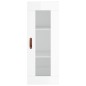 vidaXL Aparador alto madera contrachapada blanco brillo 34,5x34x180 cm vidaXL Aparador alto madera contrachapada blanco brillo 34,5x34x180 cm