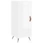 vidaXL Aparador alto madera contrachapada blanco brillo 34,5x34x180 cm vidaXL Aparador alto madera contrachapada blanco brillo 34,5x34x180 cm