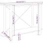 vidaXL Mesa consola de madera contrachapada blanco 110x38x75 cm vidaXL Mesa consola de madera contrachapada blanco 110x38x75 cm