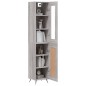 vidaXL Aparador alto madera contrachapada gris Sonoma 34,5x34x180 cm vidaXL Aparador alto madera contrachapada gris Sonoma 34,5x34x180 cm