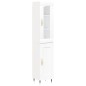 vidaXL Aparador alto madera contrachapada blanco 34,5x34x180 cm vidaXL Aparador alto madera contrachapada blanco 34,5x34x180 cm