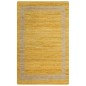 vidaXL Alfombra hecha a mano de yute amarilla 80x160 cm