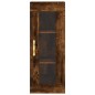 vidaXL Aparador de madera contrachapada roble ahumado 34,5x34x180 cm vidaXL Aparador de madera contrachapada roble ahumado 34,5x34x180 cm