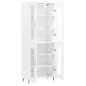 vidaXL Aparador alto madera contrachapada blanco 69,5x34x180 cm vidaXL Aparador alto madera contrachapada blanco 69,5x34x180 cm