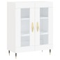 vidaXL Aparador alto madera contrachapada blanco 69,5x34x180 cm vidaXL Aparador alto madera contrachapada blanco 69,5x34x180 cm