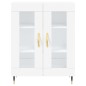 vidaXL Aparador alto madera contrachapada blanco 69,5x34x180 cm vidaXL Aparador alto madera contrachapada blanco 69,5x34x180 cm