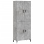 vidaXL Aparador alto madera contrachapada gris hormigón 69,5x34x180 cm vidaXL Aparador alto madera contrachapada gris hormigón 69,5x34x180 cm