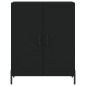 vidaXL Aparador alto madera contrachapada negro 69,5x34x180 cm