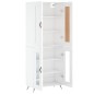 vidaXL Aparador alto madera contrachapada blanco brillo 69,5x34x180 cm vidaXL Aparador alto madera contrachapada blanco brillo 69,5x34x180 cm