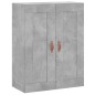 vidaXL Aparador alto madera contrachapada gris hormigón 69,5x34x180 cm