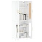 vidaXL Aparador alto madera contrachapada blanco brillo 69,5x34x180 cm vidaXL Aparador alto madera contrachapada blanco brillo 69,5x34x180 cm