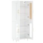 vidaXL Aparador alto madera contrachapada blanco brillo 69,5x34x180 cm vidaXL Aparador alto madera contrachapada blanco brillo 69,5x34x180 cm