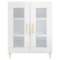 vidaXL Aparador alto madera contrachapada blanco brillo 69,5x34x180 cm vidaXL Aparador alto madera contrachapada blanco brillo 69,5x34x180 cm
