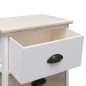 vidaXL Mesitas noche 2 uds madera Paulownia blanco natural 38x28x45cm vidaXL Mesitas noche 2 uds madera Paulownia blanco natural 38x28x45cm