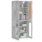 vidaXL Aparador alto madera contrachapada gris hormigón 69,5x34x180 cm vidaXL Aparador alto madera contrachapada gris hormigón 69,5x34x180 cm
