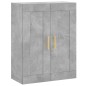 vidaXL Aparador alto madera contrachapada gris hormigón 69,5x34x180 cm vidaXL Aparador alto madera contrachapada gris hormigón 69,5x34x180 cm