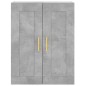 vidaXL Aparador alto madera contrachapada gris hormigón 69,5x34x180 cm vidaXL Aparador alto madera contrachapada gris hormigón 69,5x34x180 cm
