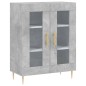 vidaXL Aparador alto madera contrachapada gris hormigón 69,5x34x180 cm vidaXL Aparador alto madera contrachapada gris hormigón 69,5x34x180 cm