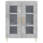 vidaXL Aparador alto madera contrachapada gris hormigón 69,5x34x180 cm vidaXL Aparador alto madera contrachapada gris hormigón 69,5x34x180 cm