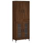 vidaXL Aparador alto madera contrachapada marrón roble 69,5x34x180 cm vidaXL Aparador alto madera contrachapada marrón roble 69,5x34x180 cm