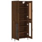 vidaXL Aparador alto madera contrachapada marrón roble 69,5x34x180 cm vidaXL Aparador alto madera contrachapada marrón roble 69,5x34x180 cm