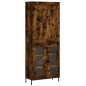 vidaXL Aparador alto madera contrachapada roble ahumado 69,5x34x180 cm vidaXL Aparador alto madera contrachapada roble ahumado 69,5x34x180 cm
