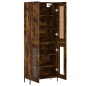 vidaXL Aparador alto madera contrachapada roble ahumado 69,5x34x180 cm vidaXL Aparador alto madera contrachapada roble ahumado 69,5x34x180 cm