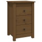 vidaXL Mesitas de noche 2 uds madera de pino marrón miel 40x35x61,5 cm vidaXL Mesitas de noche 2 uds madera de pino marrón miel 40x35x61,5 cm