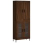 vidaXL Aparador alto madera contrachapada marrón roble 69,5x34x180 cm vidaXL Aparador alto madera contrachapada marrón roble 69,5x34x180 cm